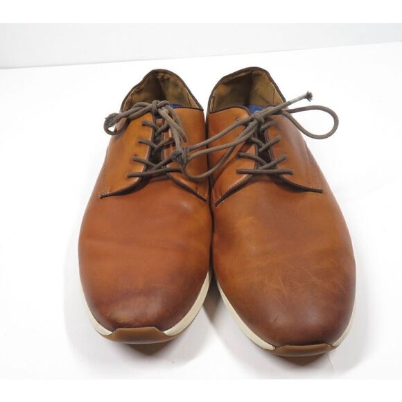 Vince Camuto Eadwine Cognac Brown Leather Oxford Derby Casual Dress Shoe Men 13 main image 7